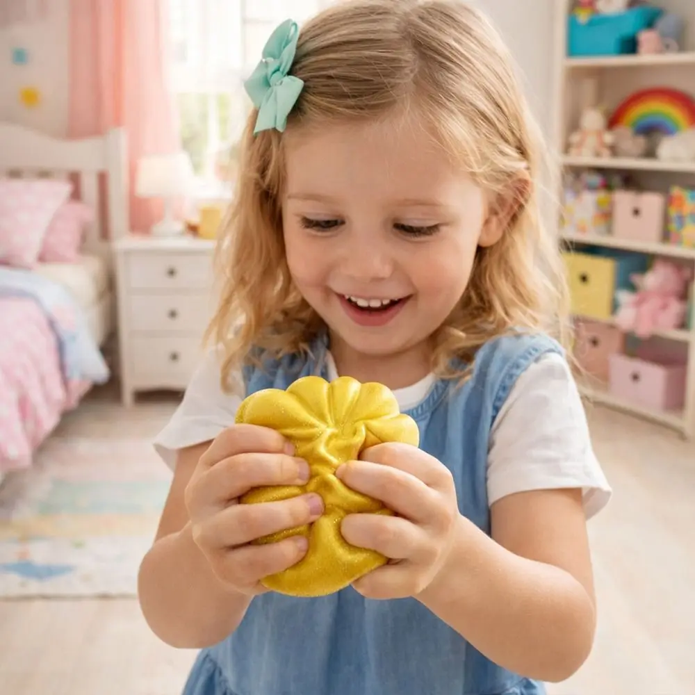 

Мягкая игрушка-антистресс «Глиттерные пельмени» с эффектом медленного восстановления формы, в виде паровой булочки, для снятия стресса, с пароваркой, из декомпрессионного теста