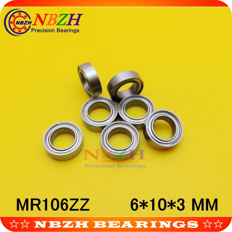 MR106 MR106ZZ 676ZZ 676RS MR106RS MR106-2RS SMR106ZZ SMR106-2RS 676 676-2RS 676Z ZZ RS RZ 2RZ Deep Groove Ball Bearings 6*10*3mm