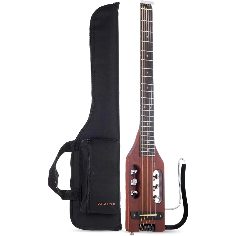 Ultra-Light Guitar for Travel  Portable and Headless Electric Acoustic Guitar  Full 24 3/4