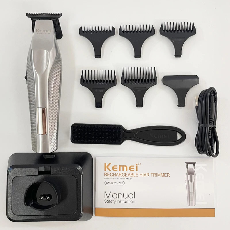 Kemei Hair Trimmer Professional Hair Clipper Electric Haircut Machine Rechargeable Hair Clipper 0MM Trimmer for Men KM-3023-702 - view 2