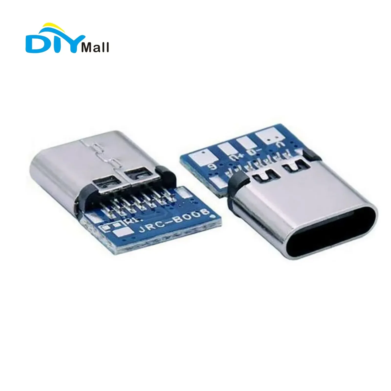 USB 3.1 Type C Connector Simple USB C Socket Breakout 14 Pin with Board Socket Female Solder Wires Fast Charging Interface