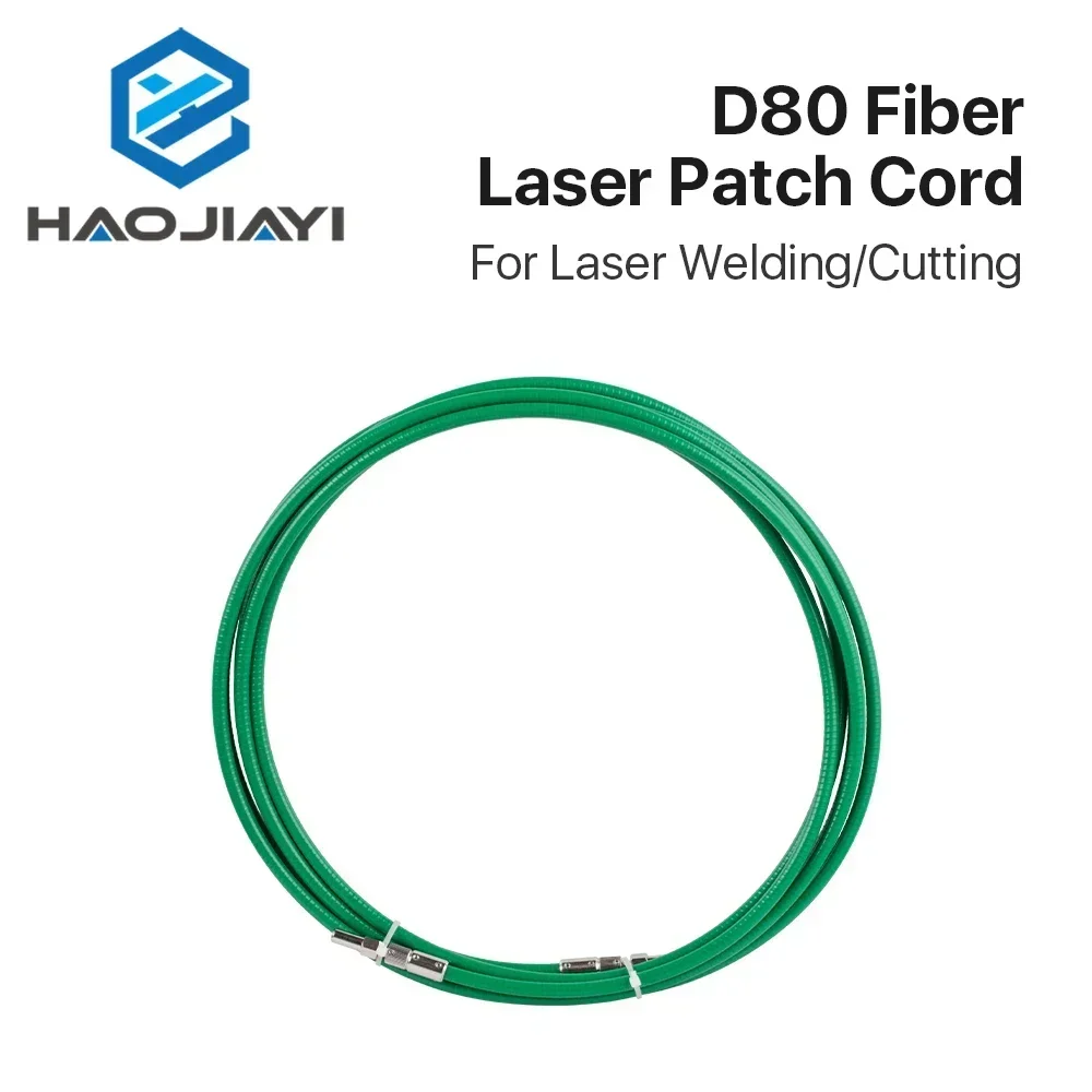 

1064nm Fiber Laser Path Cord D80 Connector Types M8 Thread Size 5 Meters Length for Fiber Cutiing & Welding Laser