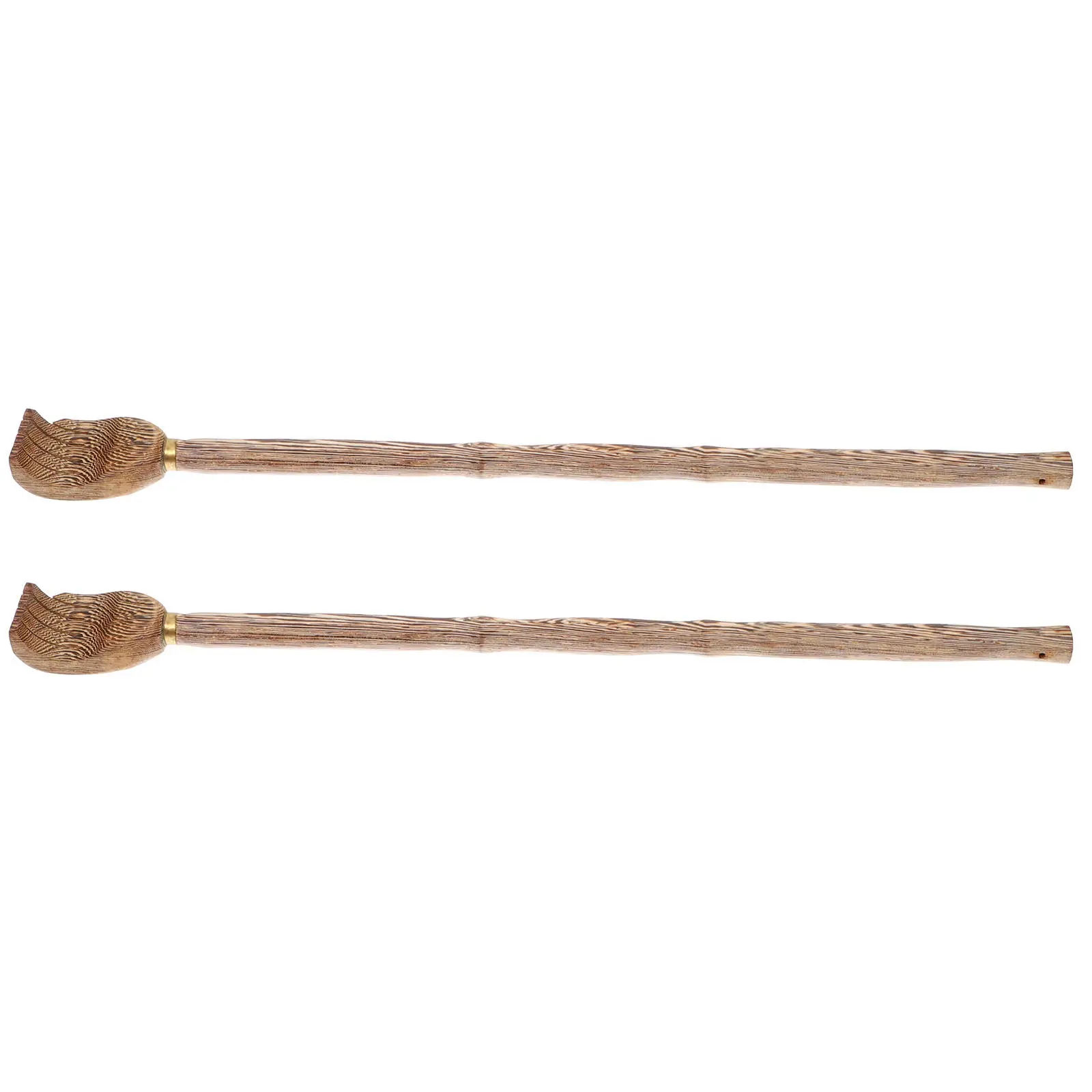 

2Pcs Wooden Back Scratcher Long Handle for Itching Relief Portable Body Massage Tool for Adults Home Office Travel Use