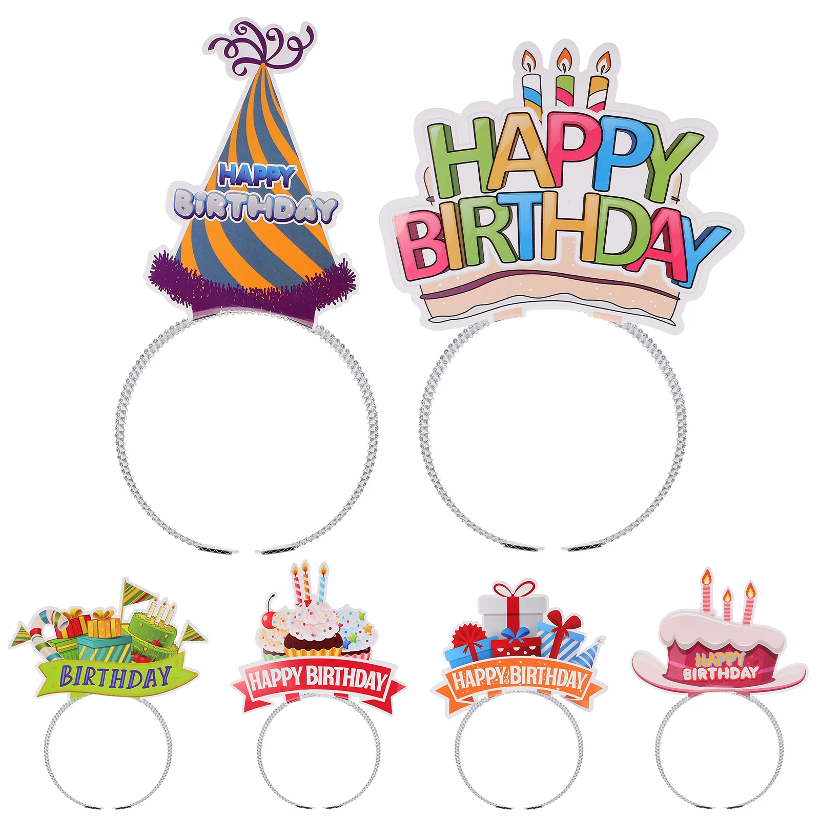 6 قطع من عصابات رأس عيد الميلاد الورقية لعيد الميلاد السعيد للأطفال والكبار لوازم الحفلات وإكسسوارات الشعر الملونة وديكور المهرجانات #6