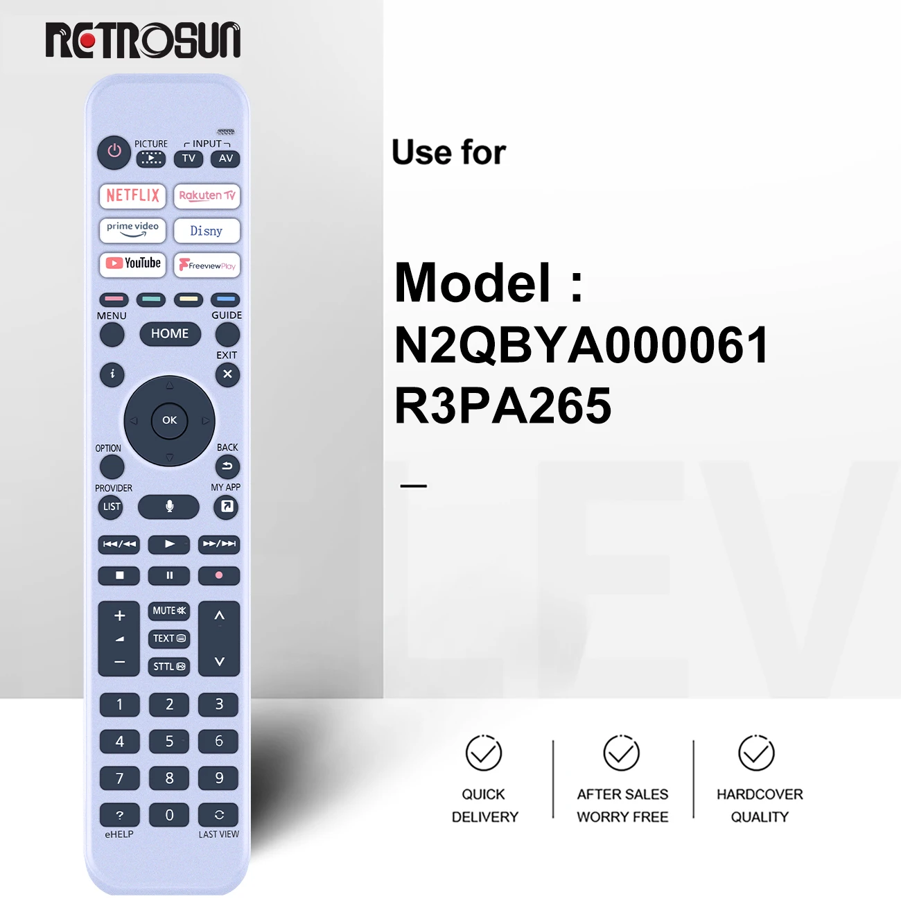 New Voice Remote control for Panasonic TV N2QBYA000061 R3PA265