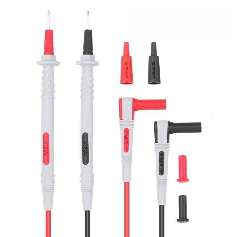 Looook Store ETA4362W Premium Multimeter Test Leads, Super Soft Freeze-Resistant Silicone Test Probes for Digital Multimeter