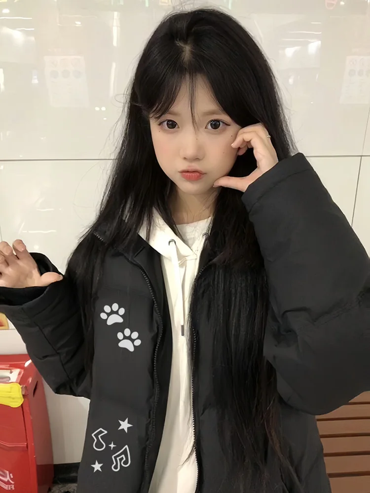 

Парка-пуховик оверсайз женская, в литературном стиле, с книжными мотивами, интеллектуальный, академический, эстетичный, учёный, образованный образ