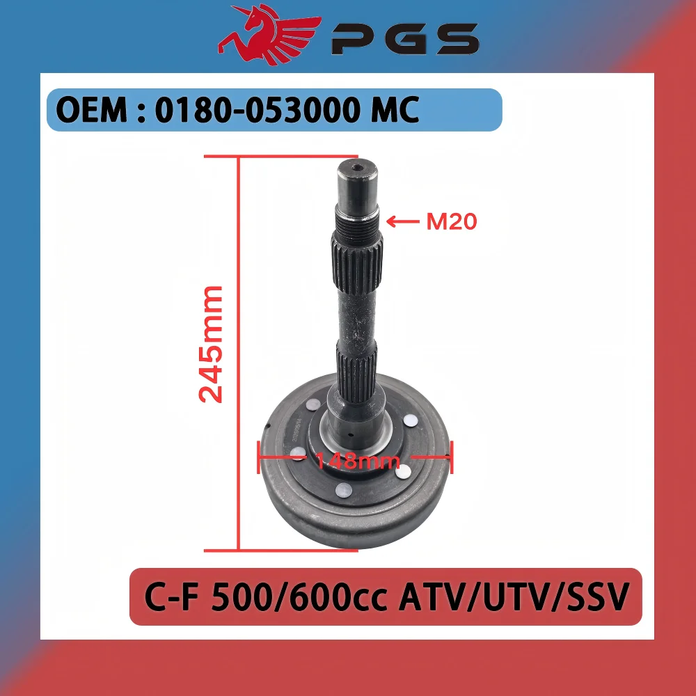 

MC Clutch housing cover suit for CF 500 CF188 0180-053000 ATV UTV Quad 0180-053100 1BE-17620-00,35295