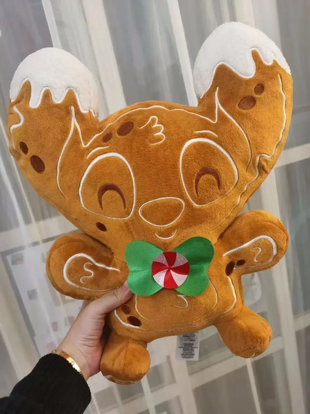 Disney-Jouet en peluche doux pour enfants, dessin animé mignon, pain d'épice, beurre CAN et Stitch, cadeaux de Noël et d'anniversaire pour filles