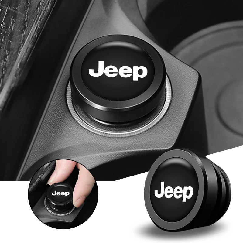 Car Cigarette Lighter Decoration Cover Plug DustProof Cap For Jeep Renegade Compass Wrangler Patriot Grand Cherokee Accessories