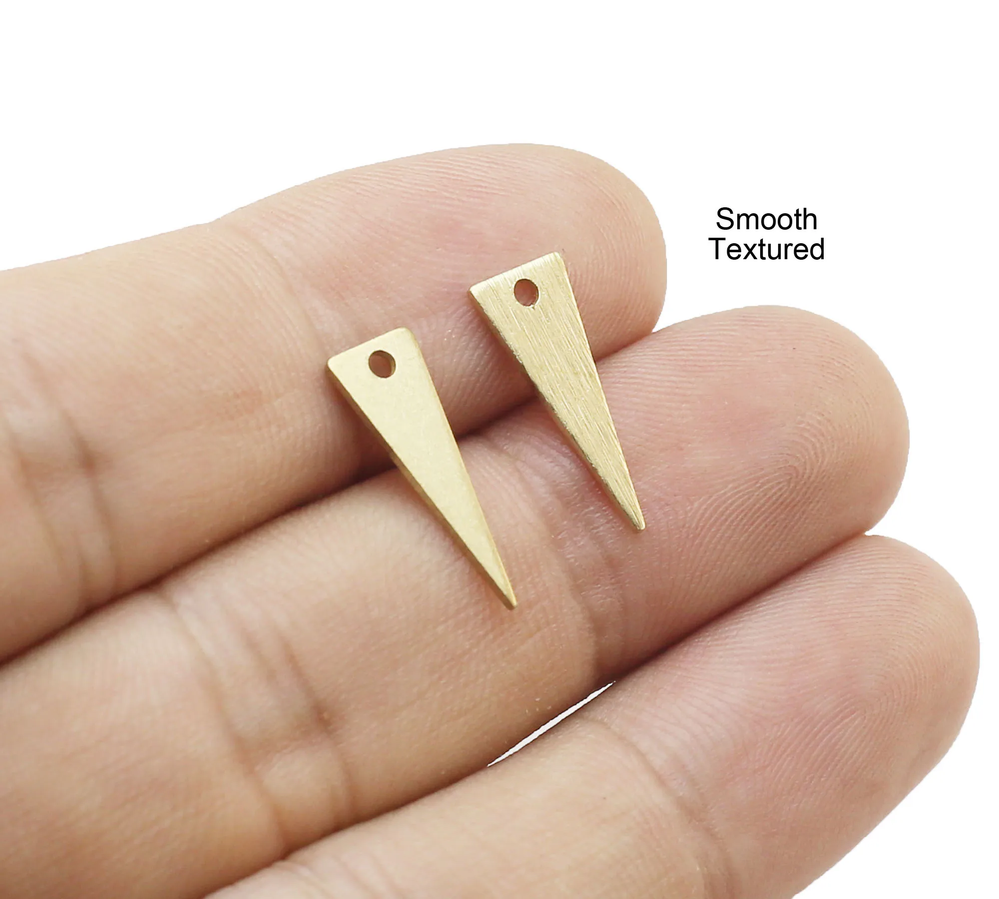 

50 шт, латунные подвески для сережек, треугольные латунные подвески, подвески, 17,5x6 мм, латунная фурнитура из сырой латуни R606