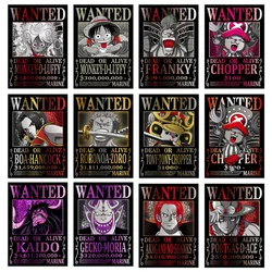New Bandai Japanese Animation One Piece Bounty Order HD Poster Hanging Painting Mural Gaming Room Living Room Decoration Paintin