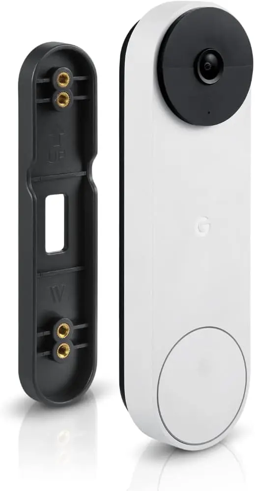 

No-Drill Mount for Google Nest Doorbell (Battery) with Strong Adhesive, Protect Your Walls, Works with Wedge