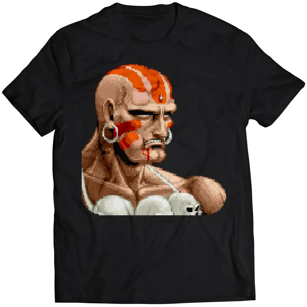 Dhalsim Defeated Portrait Super Street Fighting 2 Turbo Premium T Shirt