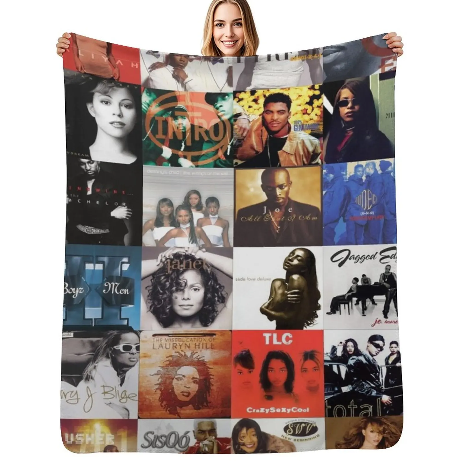

HISTORY 90s RNB - HOME DECOR Throw Blanket for babies Heavy Thermals For Travel Hair Blankets
