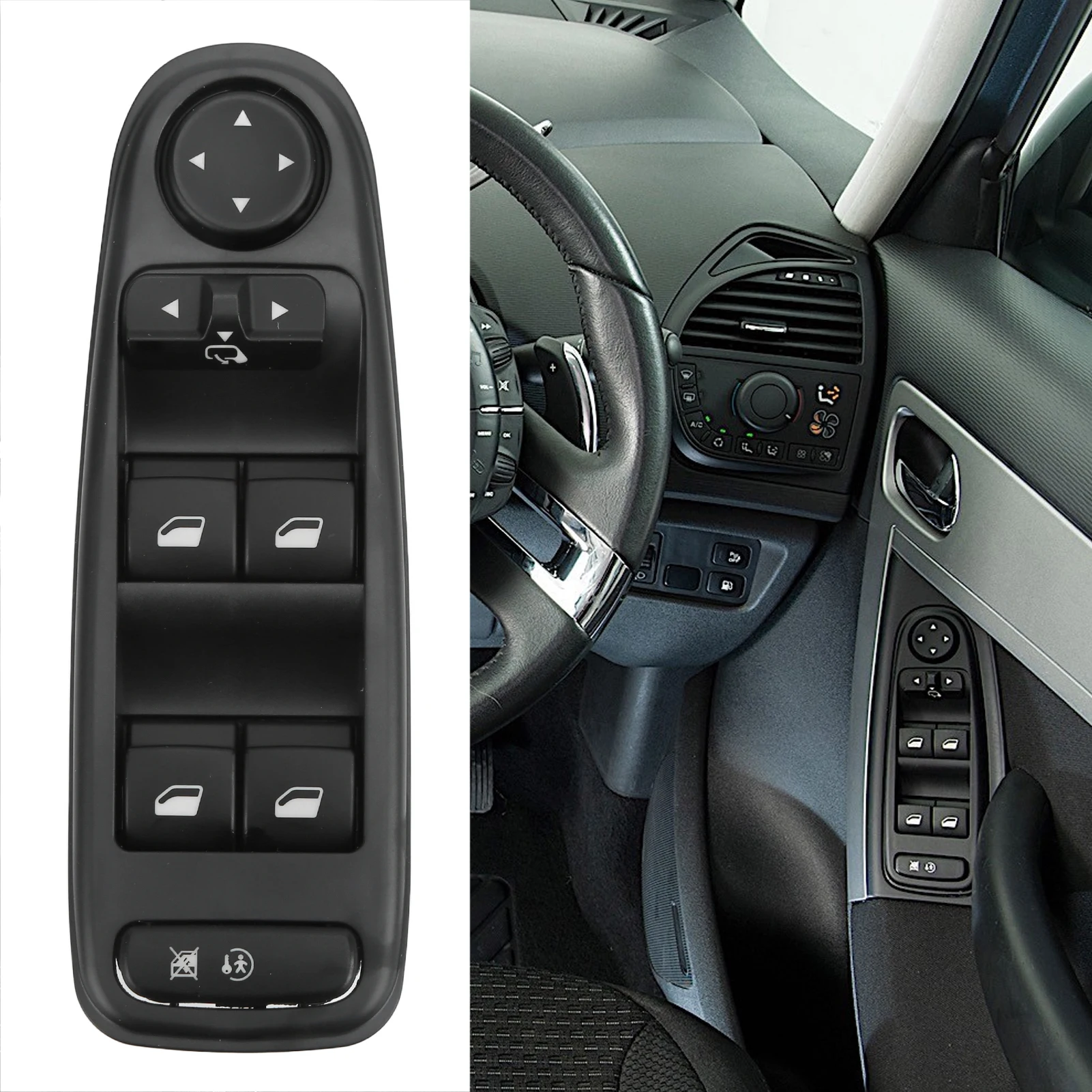 

Car Power Window Switch 96639383ZD Electric Window Switch Replacement For CITROEN C4 GRAND PICASSO