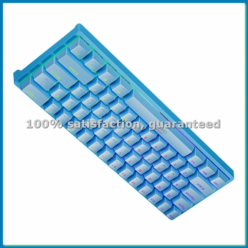 

Игровая механическая USB-клавиатура, 61 клавиша, красные переключатели, проводная, со съемным кабелем, RGB-подсветка, с возможностью горячей замены - A22U