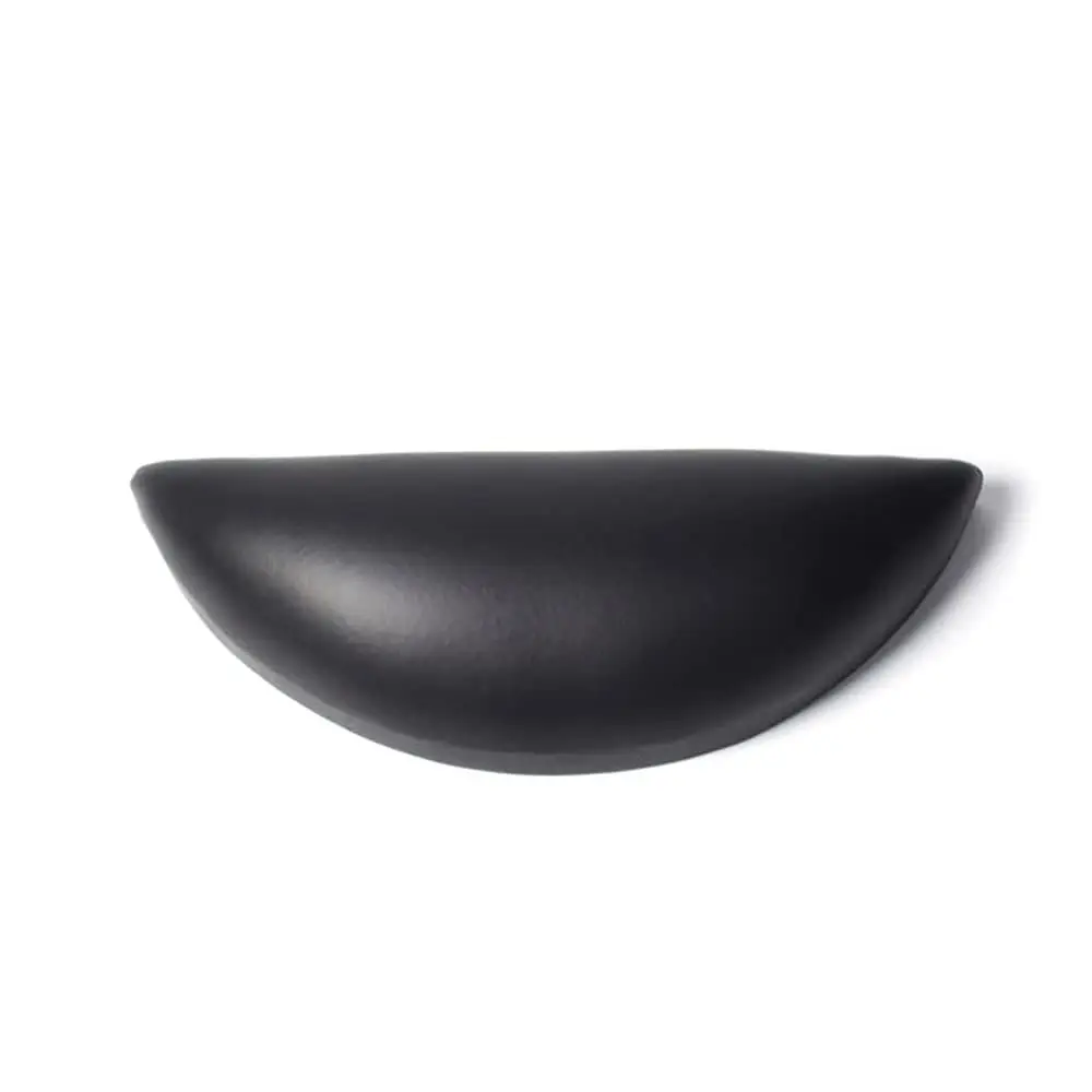 Padded Footrest, Handcrafted Steel and Copper Pedicure Bowls, Premium Accessories (Black)