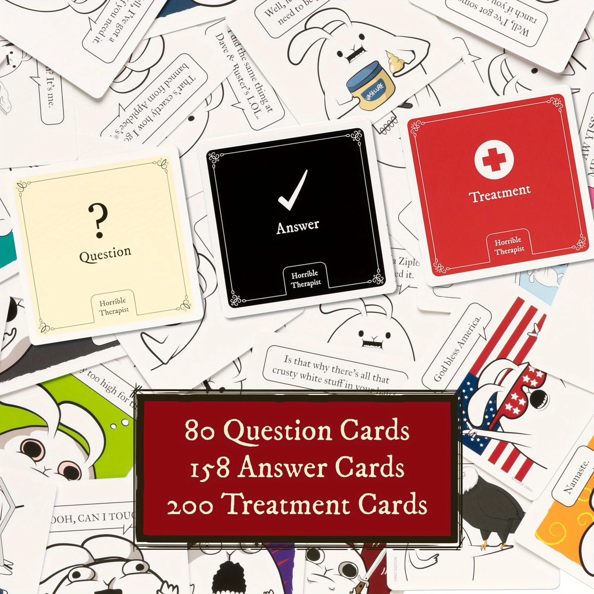 معالج القطط: وقت اللعب لمدة 15 دقيقة - لعبة بطاقة البناء الهزلية - رائعة للحفلات والألعاب العائلية الليلية - 438 بطاقة