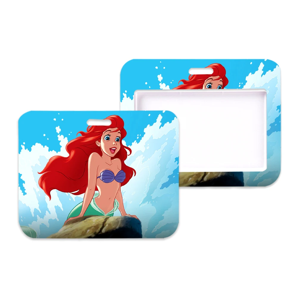 The Mermaid Sale Price Horizontal Plastic Waterproof PVC Soft Card Holder Card Sleeves Work Card Bus Access ID Badge Holder