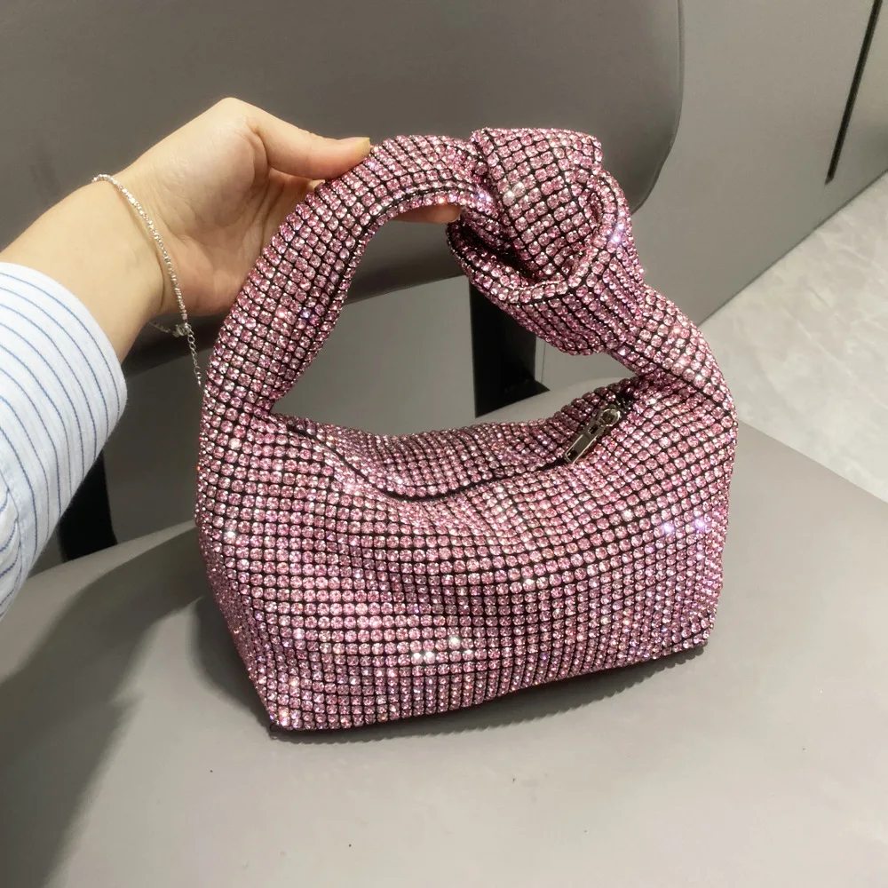 Imagem -02 - Bolsa de Embreagem Feminina com Diamante Bolsas de Axila Elegantes e Glamorosas 2023