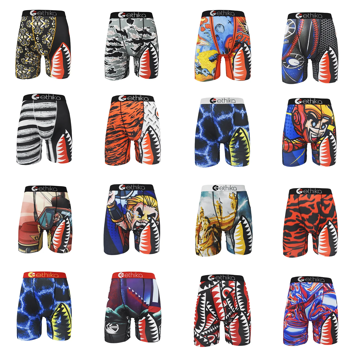 Intimo uomo boxer stampato mutandine maschili Lingerie uomo mutande boxer Trunks Plus Size boxer da uomo senza cuciture traspiranti