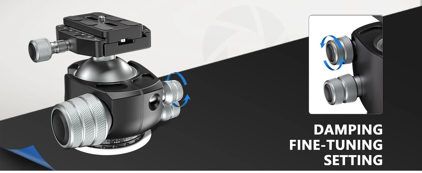 Rotule 55mm CH55 Pour Trépied – Charge Max 40kg – Panoramique 360° – Robuste – Neuve
