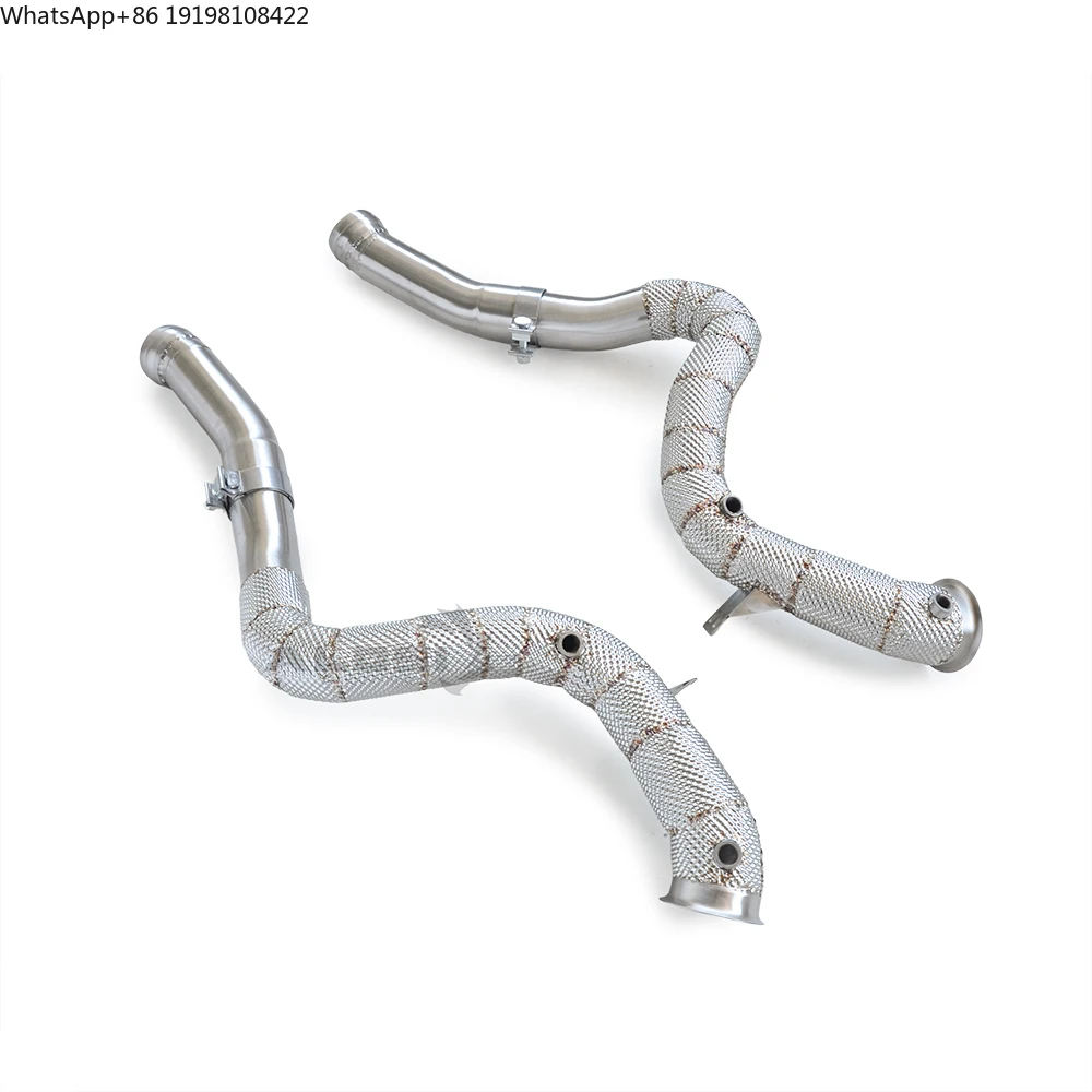 Exhaust Downpipe for Mercedes Benz C63 C63S AMG W205 4.0T 2015-2020 System with Insulated Downpipe High-performance Exhaust