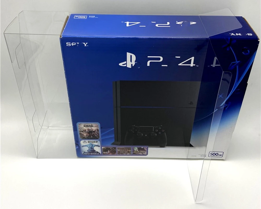 

Transparent Box Protector For PS4/1200 Collect Boxes For Sony PlayStation 4 PS4 Game Shell Clear Display Case