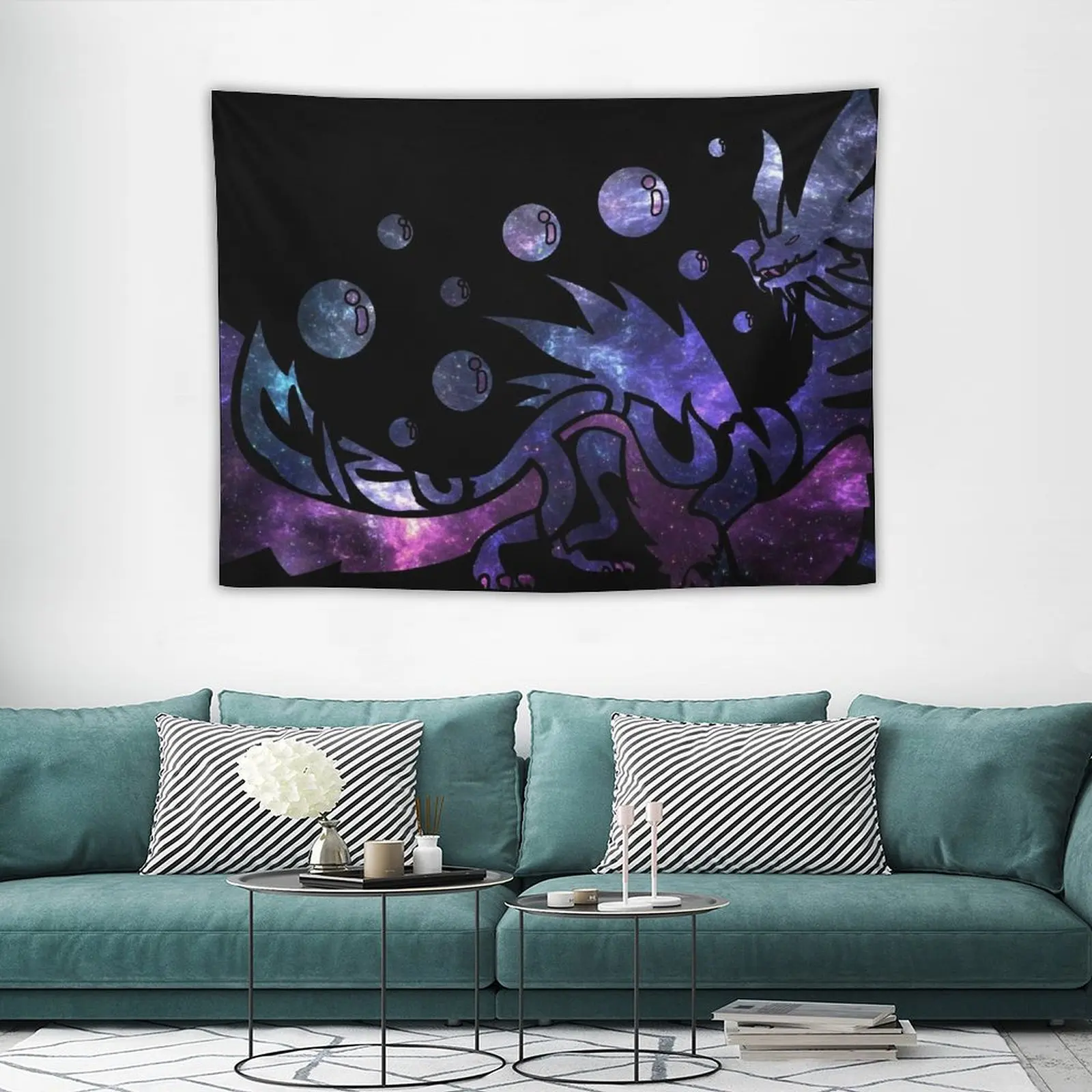 

Monster Hunter World - Mizutsune (Galaxy Design) Tapestry Decorative Paintings Tapestry