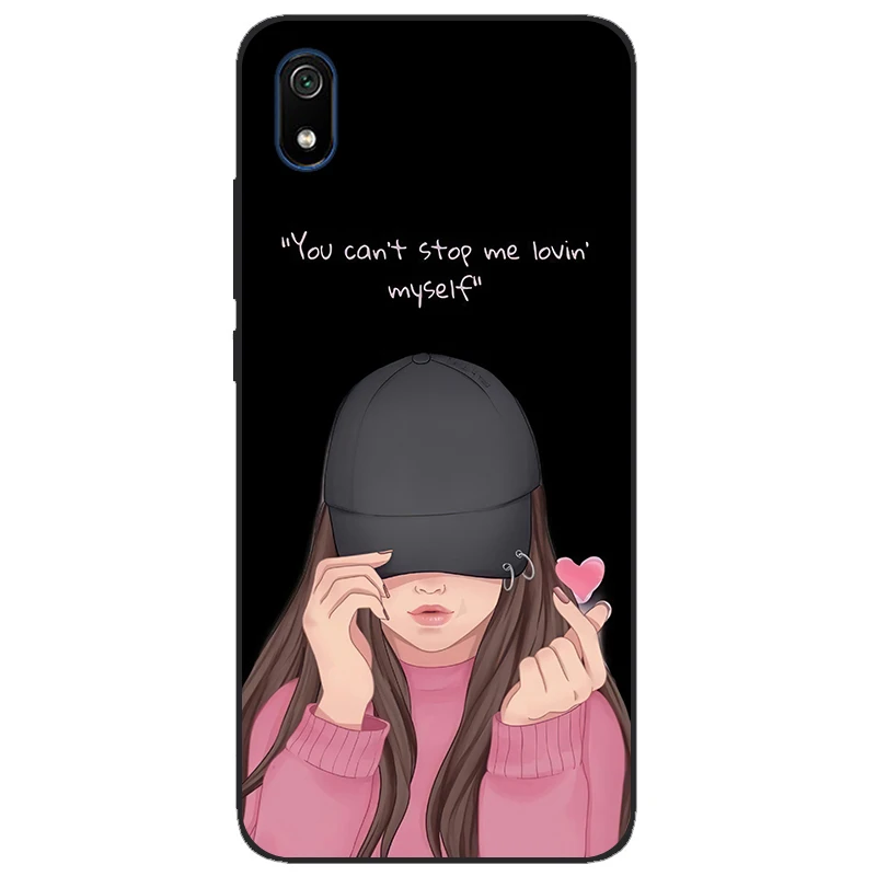 for xiaomi redmi 7a cases full protection soft tpu back cover on redmi 7 a bumper hongmi 7a phone shell soft touch bag coque cat