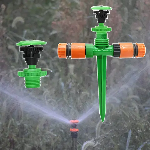 360도 정원 잔디 회전 제트 스프링클러 마이크로 노즐 홀더 급수 정원 관개 농장 온실