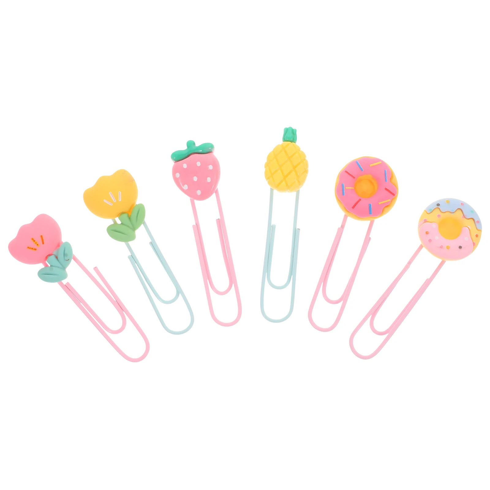 

3 Sets Bookmarks Paper Clips Unique Office Shaped Fancy Small Paperclips for Medium