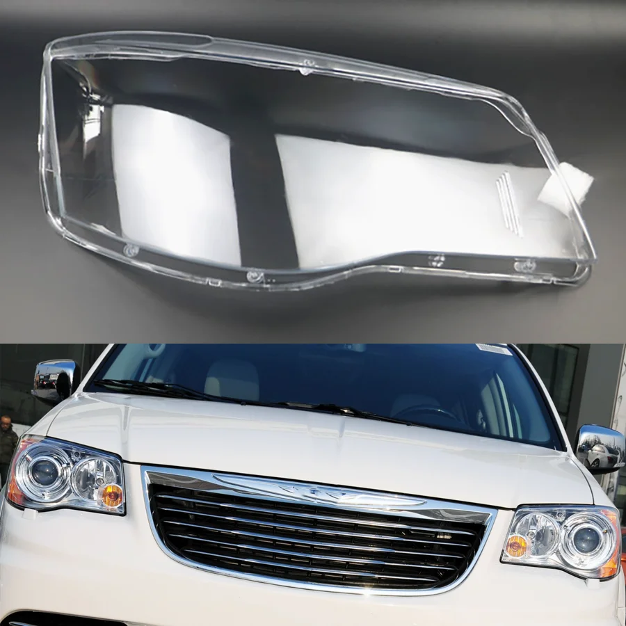 

Wooeight For Chrysler Grand Voager 2007-2014 Front Headlight Shell Lamp Shade Transparent Headlamp Cover Plexiglass Replacement