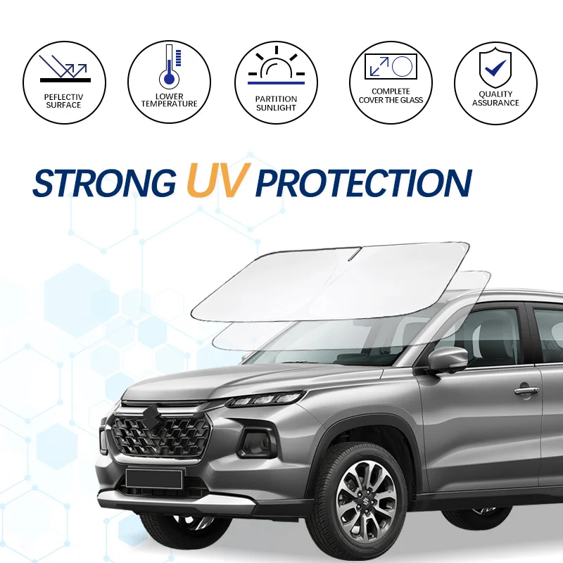 

Car Windshield Sun Shade For Suzuki Grand Vitara Sunshade Summer Visor Protector Foldable Blocks UV Rays Protection Accessorie