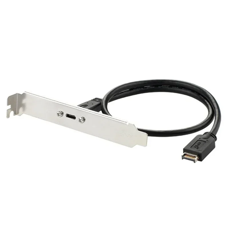 Nku Front Panel USB 3.1 Type E Male To Type C Female 10Gbps Data Cable Motherboard Expansion Adapter Line for Desktop Computers