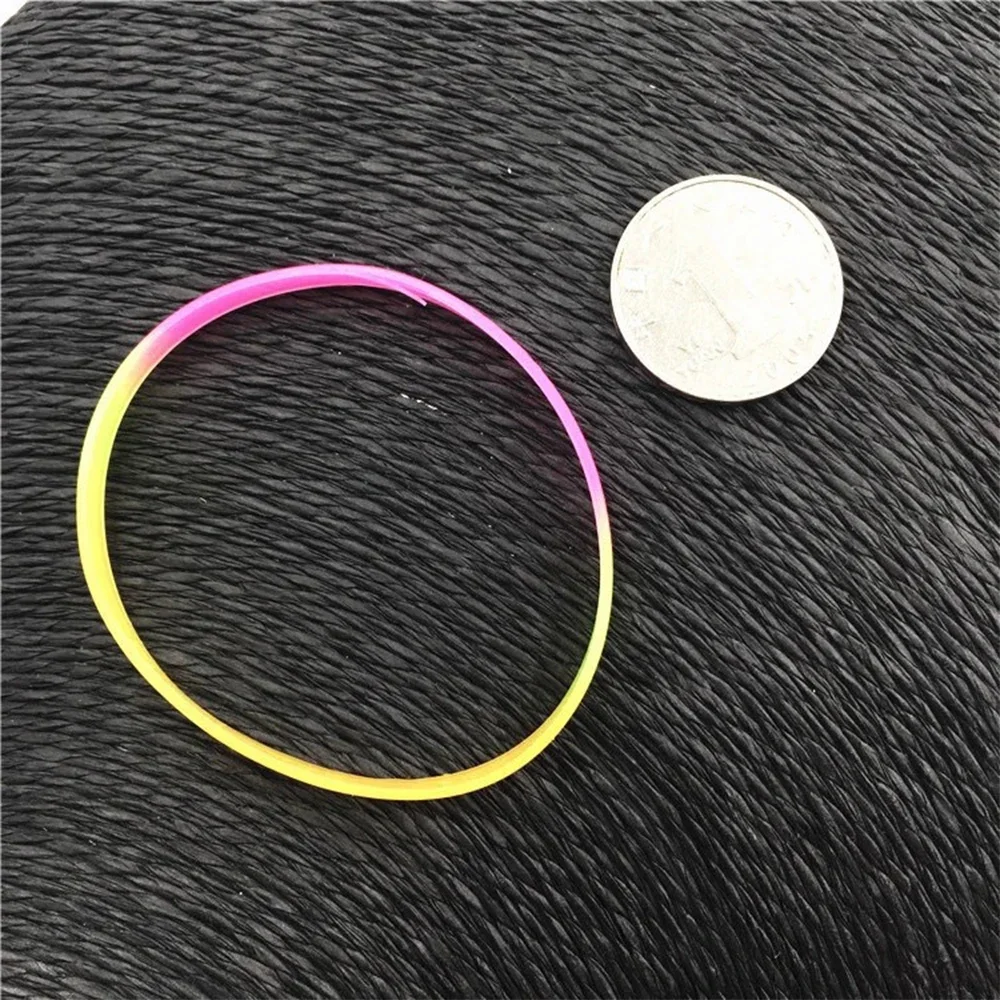 10/20/30 Pcs Wholesale Fluorescent Bracelets English Letter Simple Glow Colored Silicone Bracelets Party Gifts DIY Accessories