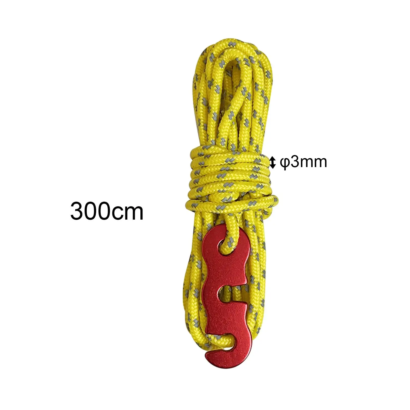 4Pcs Camping Tent Cords Guy Ropes Backpacking Tarp Hiking Outdoor Guy Lines