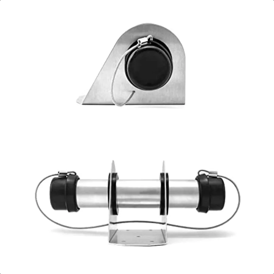 Aluminum Trailer Document Holder Registration Card Box Insurance 4 Pack Tube Style Document Holder 15 8 x 9 for Truck and Trail