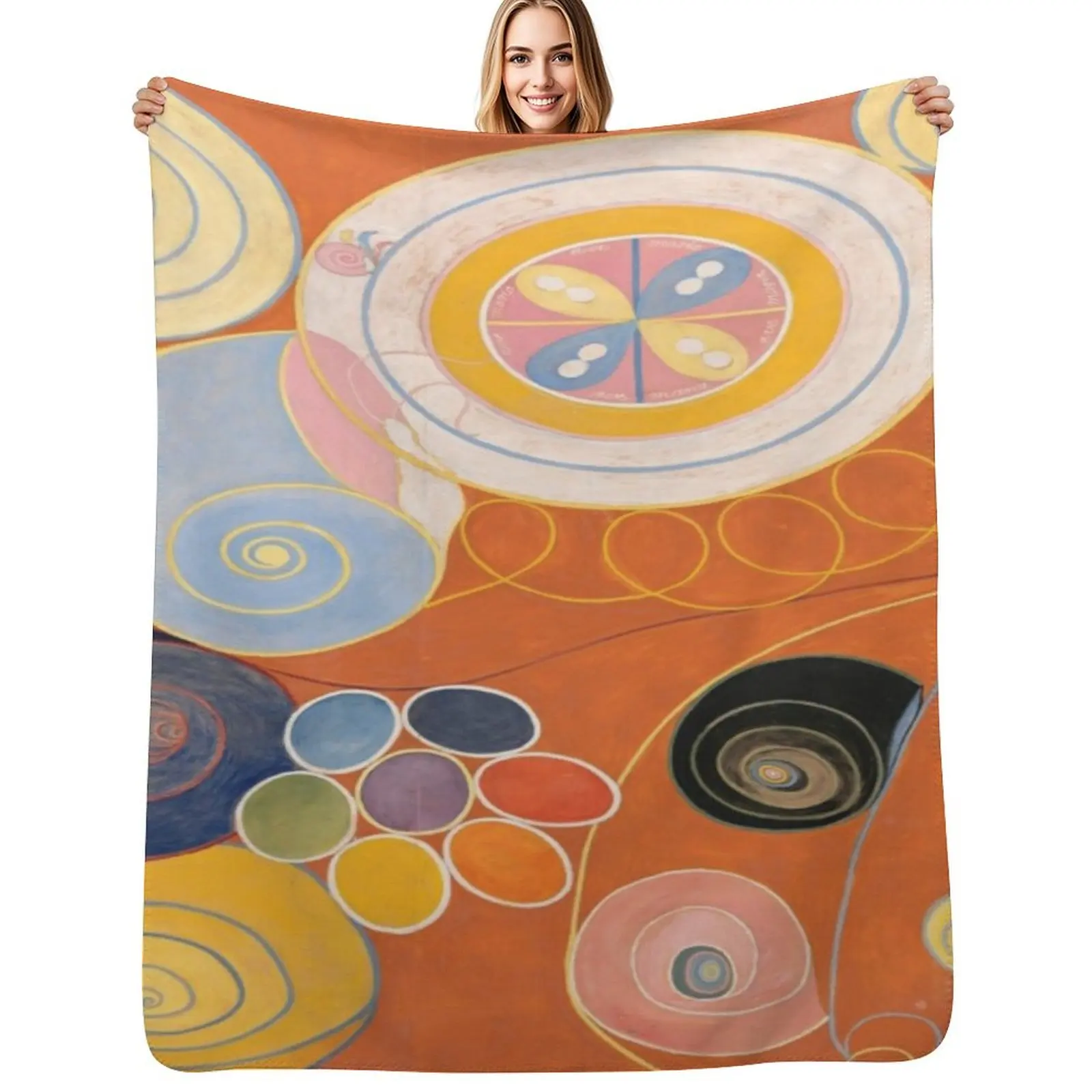 Hilma af Klint - Group IV, The Ten Largest, No. 3, Youth Throw Blanket All Weather Soft Throw Blanket for Sofa