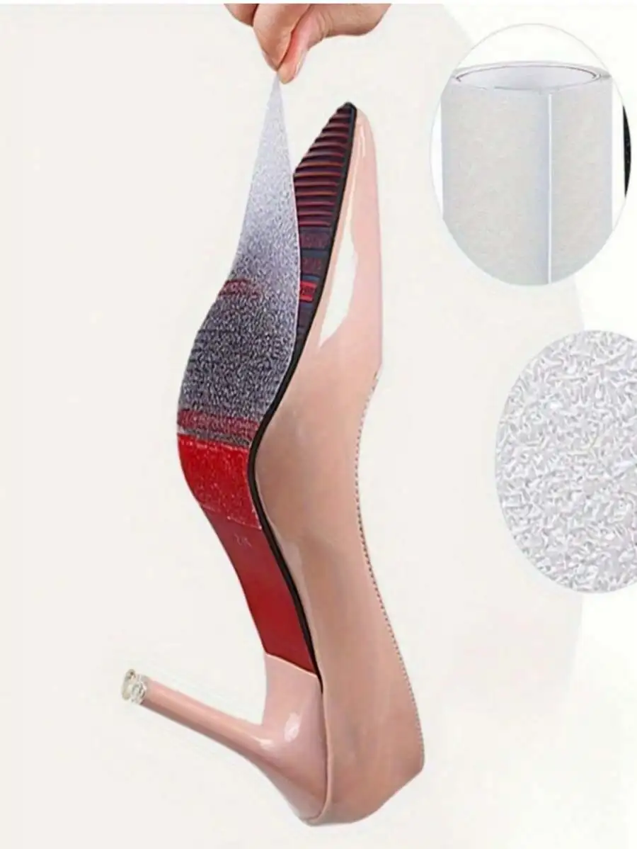 Shoe Sole Protector Anti-Slip Stickers For High Heels Sports Shoes Wear Resistant Trimmable Highly Adhesive image 3