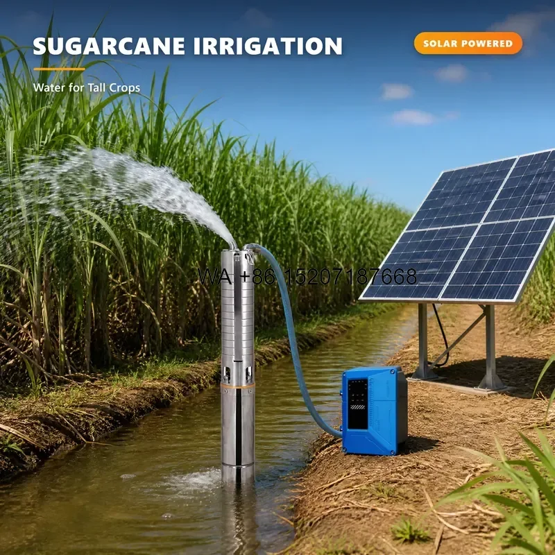 Wmwmnu for 3 Inch Stainless Steel Solar Water Pump 48V 600W 80m 4m3 h Submersible Deep Well Borehole Pump MPPT Livestock