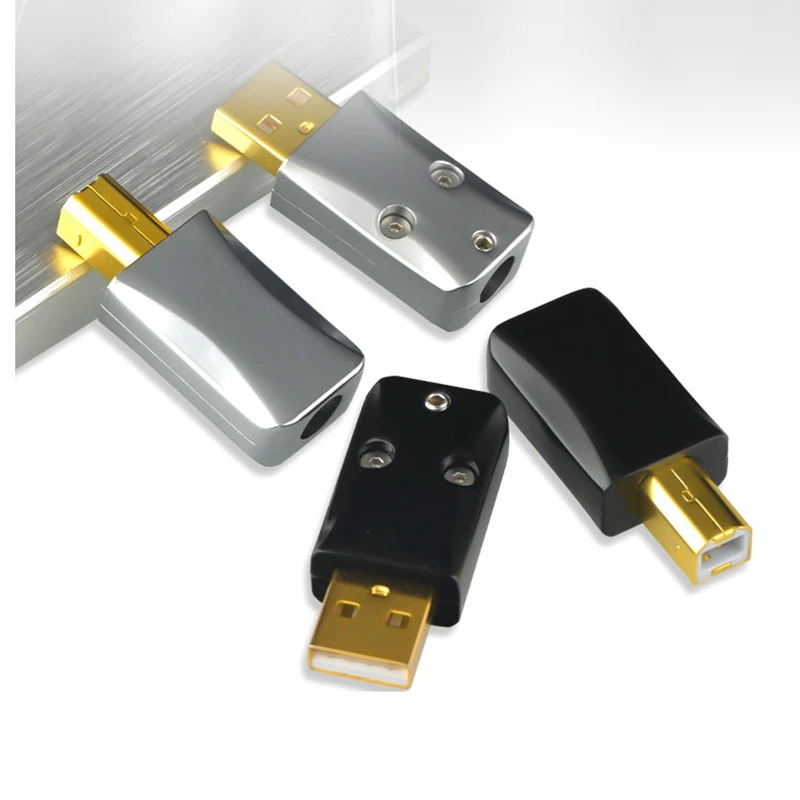 HiFi Audio USB Data Cable DIY Type A Type B USB A USB B USB 2.0 Connector Jack Tail Sockect Connector Port Sockect Metal Casing