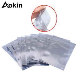 20pcs Antistatic Aluminum Storage Bag Ziplock Bags Resealable Anti Static Pouch For Electronic Accessories Package Bags