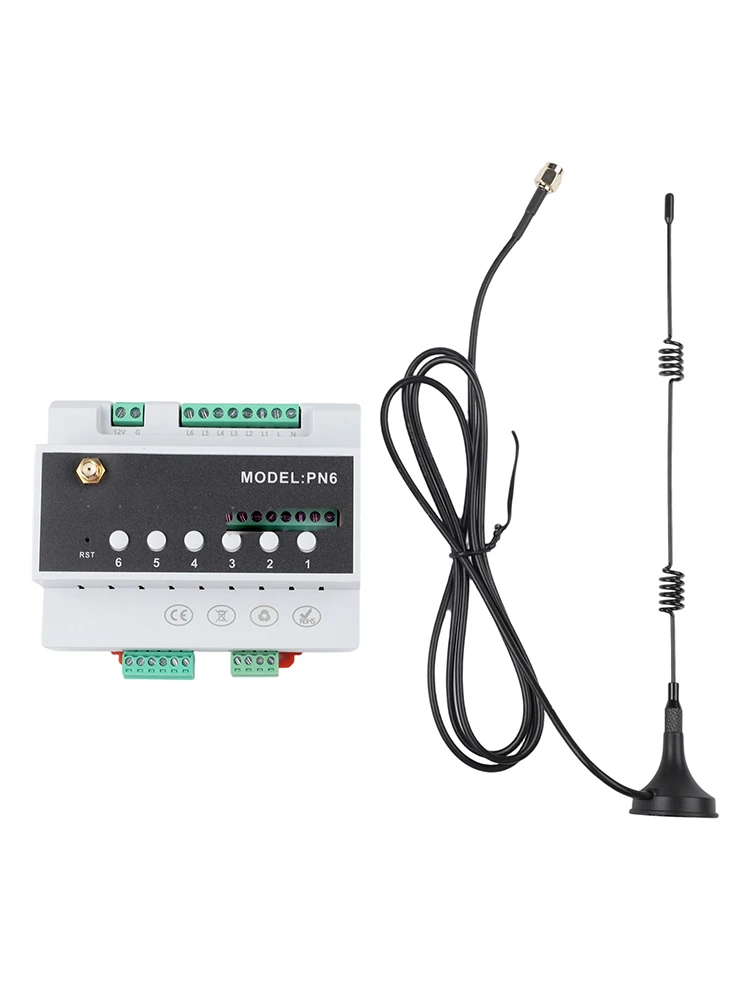 

Home Automation Made Easy 6CH For Zigbee Relay Switch Module with Remote Control and Voice Activation Features for Smart Living
