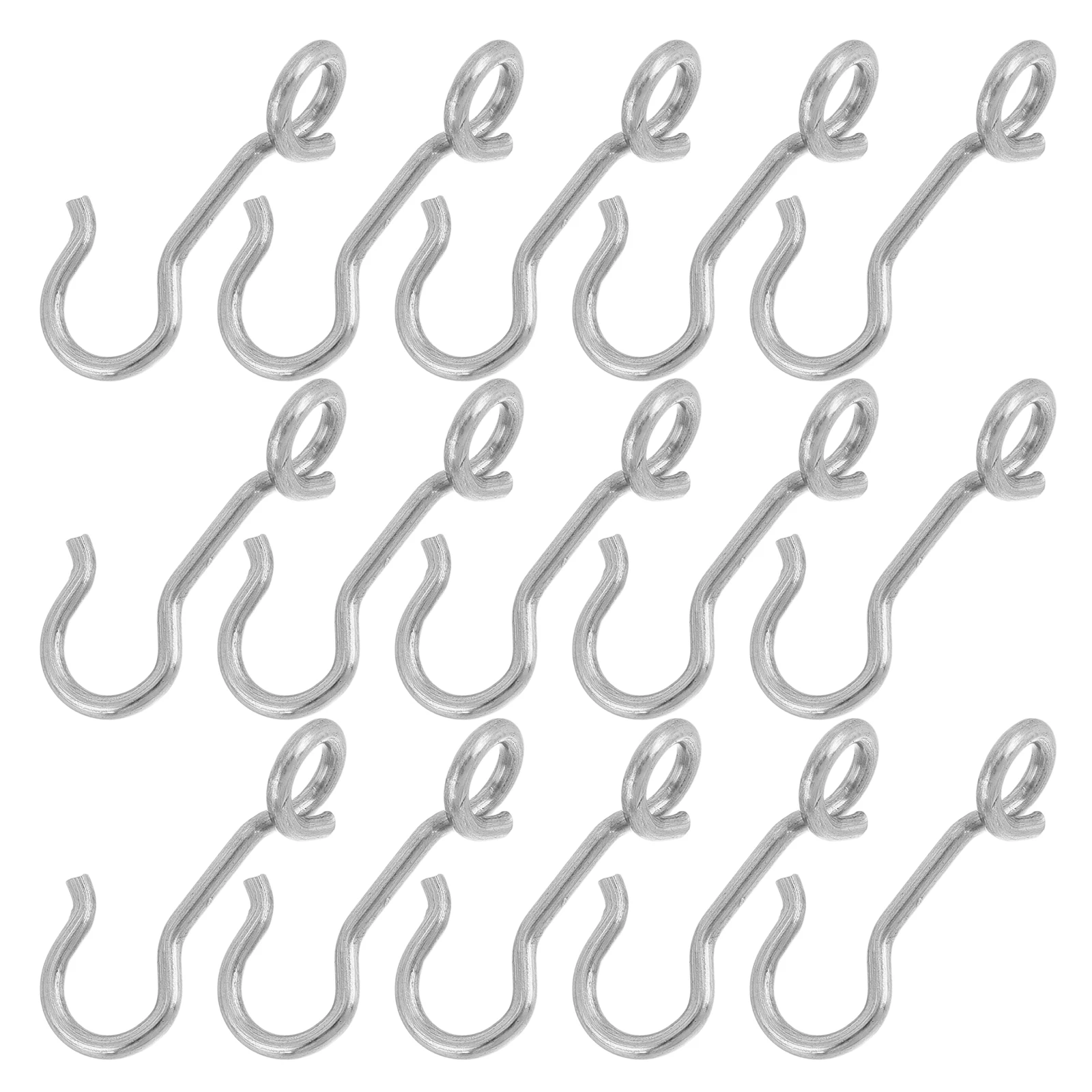 

100pcs Stainless Steel S Hooks for Bathroom Kitchen Garden Hanging Plant Flower Basket Bike Bird Feeder Wire Shelf Rack