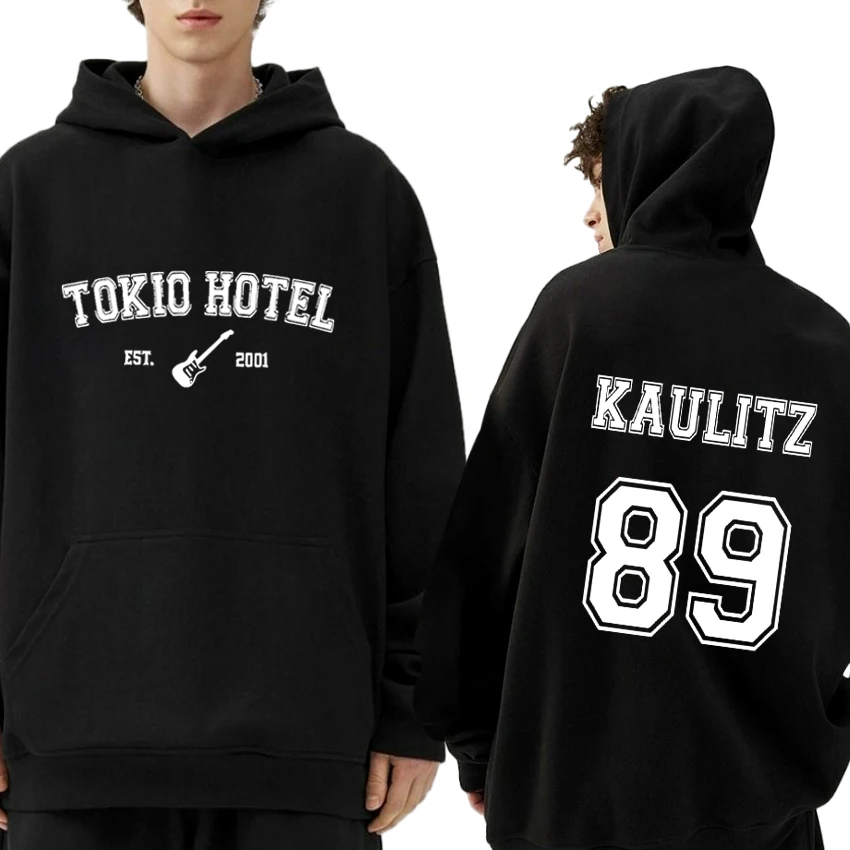 

Hot sale Rock Band Tokio Hotel Hoodie Kaulitz printed streetwear Men Women vintage Y2k Sweatshirt Unisex Fleece Long sleeve Tops