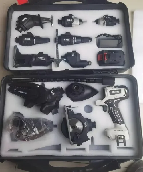 Para uso doméstico 16 em um kit de ferramentas bateria conjunto de ferramentas elétricas 21v sem fio furadeira de impacto ferramentas elétricas