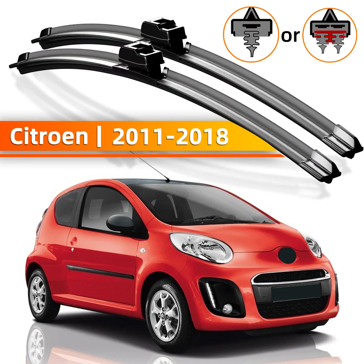 

1PC Front Windshield Wiper Blades Suitable For Citroen C1 2005-2020 Windshield Window Accessories 2006 2009 2011 2014 2018 2019
