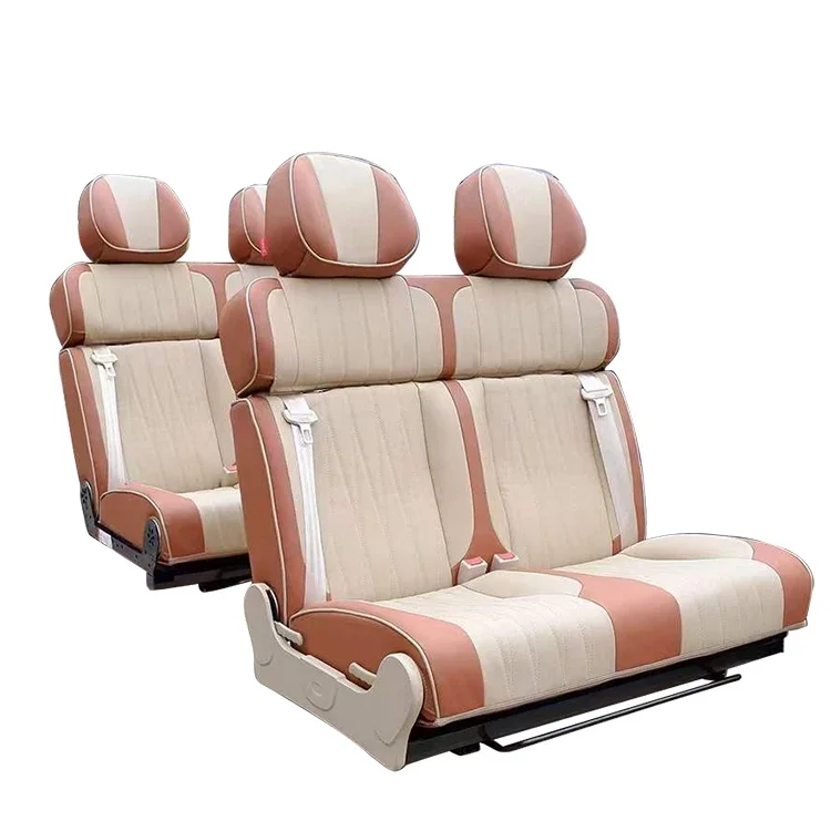 Customization Car Interior Accessories Folding Car Luxury Style Changeover Bed Seat For RV MPV Motorhome Camper Van Caravan